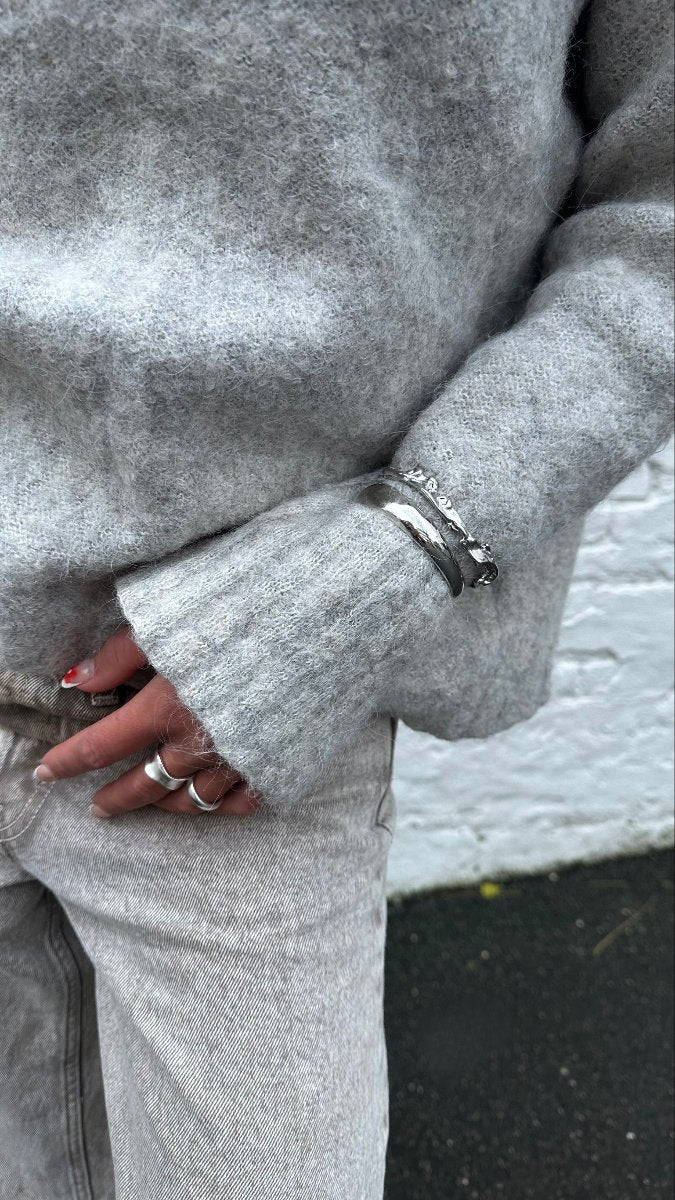 Frida Bangle Bracelet - Silver