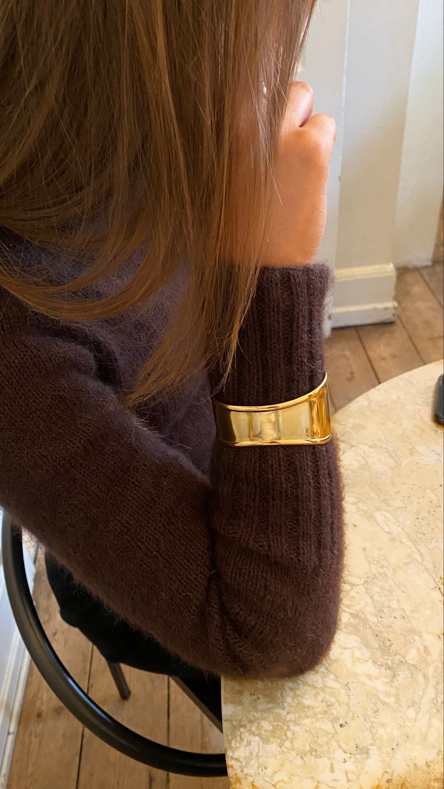 Olivia Bangle Bracelet - Gold
