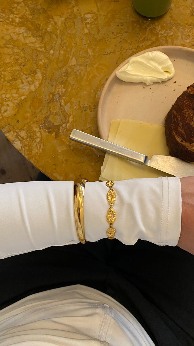 Frida Bangle Bracelet - Gold
