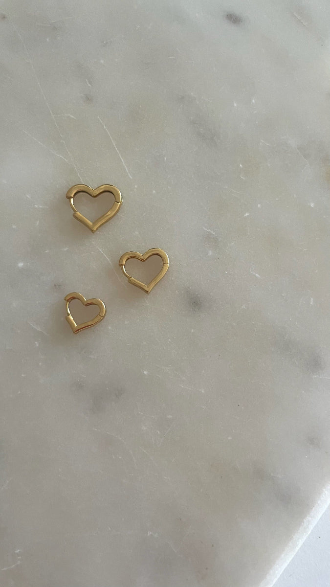 Alba Heart Hoops - Gold