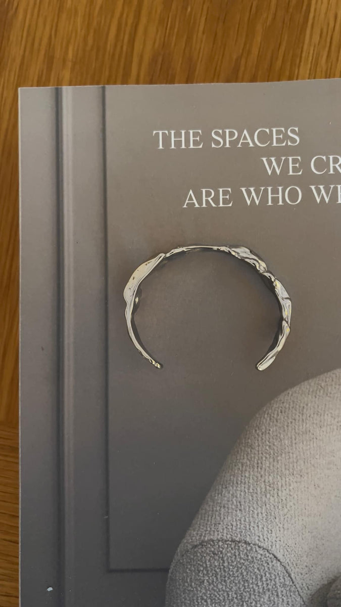 Anna Bangle Bracelet - Silver