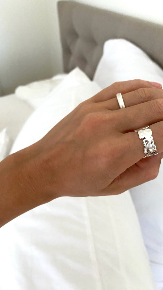 Alma Ring Matte - Silver