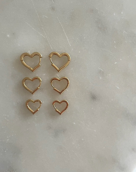 Alba Heart Hoops - Gold
